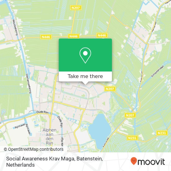 Social Awareness Krav Maga, Batenstein map