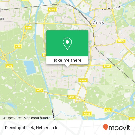 Dienstapotheek map