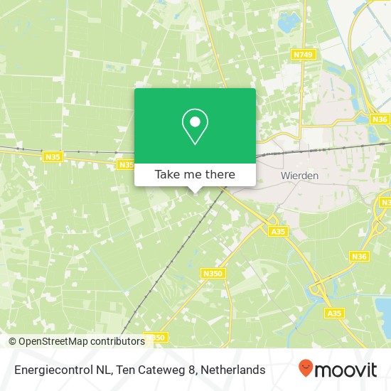 Energiecontrol NL, Ten Cateweg 8 map