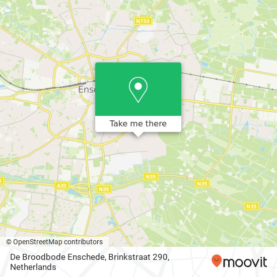 De Broodbode Enschede, Brinkstraat 290 map