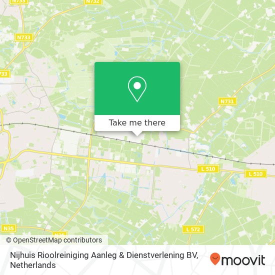 Nijhuis Rioolreiniging Aanleg & Dienstverlening BV map