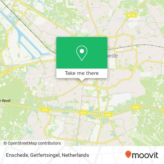 Enschede, Getfertsingel Karte