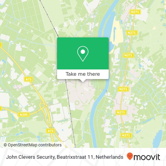 John Clevers Security, Beatrixstraat 11 map