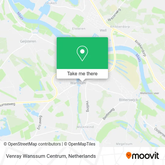 Venray Wanssum Centrum map