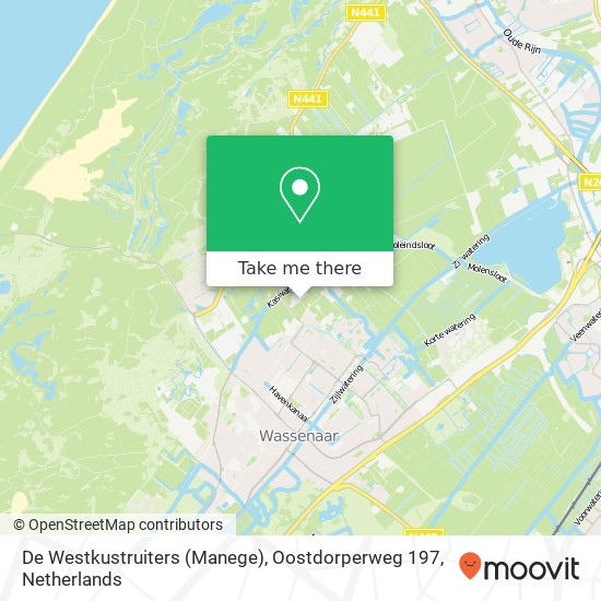 De Westkustruiters (Manege), Oostdorperweg 197 map