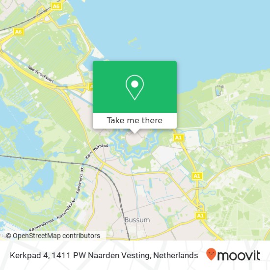 Kerkpad 4, 1411 PW Naarden Vesting Karte