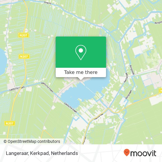 Langeraar, Kerkpad map