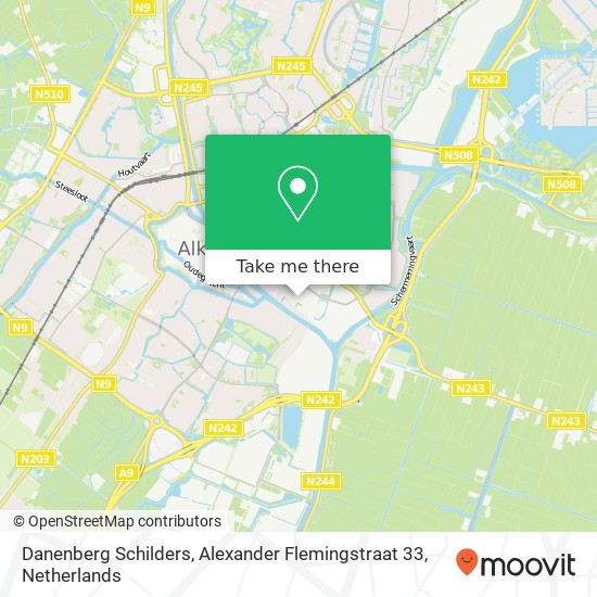 Danenberg Schilders, Alexander Flemingstraat 33 map