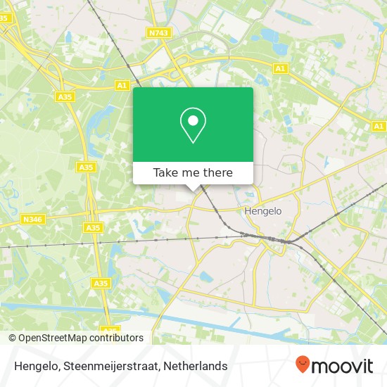 Hengelo, Steenmeijerstraat Karte