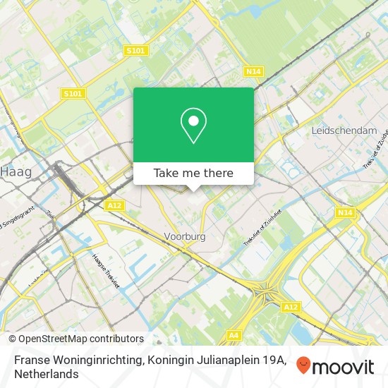 Franse Woninginrichting, Koningin Julianaplein 19A map