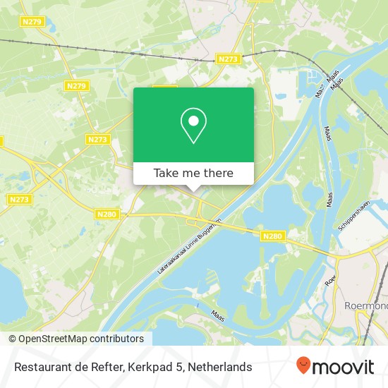 Restaurant de Refter, Kerkpad 5 map