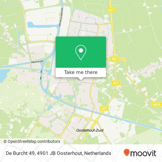 De Burcht 49, 4901 JB Oosterhout map