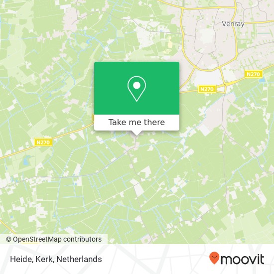 Heide, Kerk map