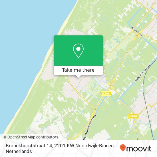 Bronckhorststraat 14, 2201 KW Noordwijk-Binnen map