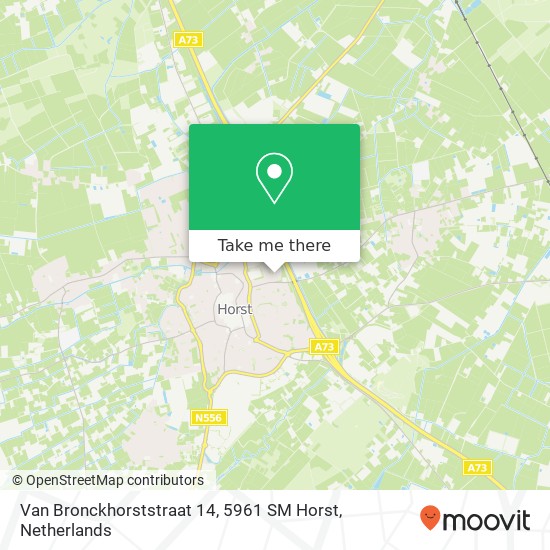 Van Bronckhorststraat 14, 5961 SM Horst map