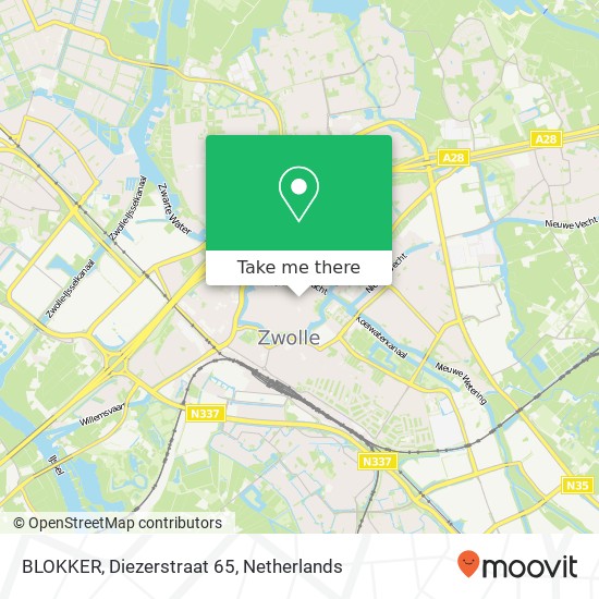 BLOKKER, Diezerstraat 65 Karte