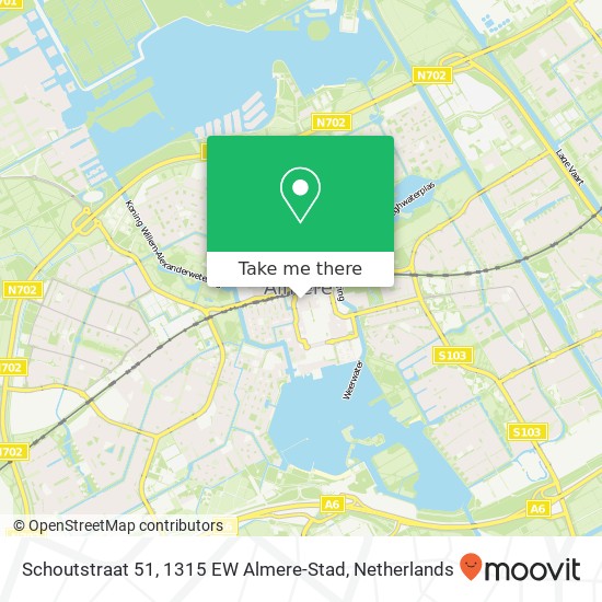 Schoutstraat 51, 1315 EW Almere-Stad map