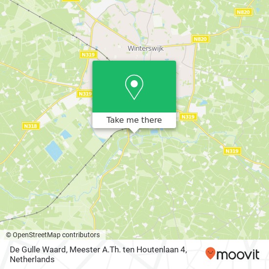 De Gulle Waard, Meester A.Th. ten Houtenlaan 4 map