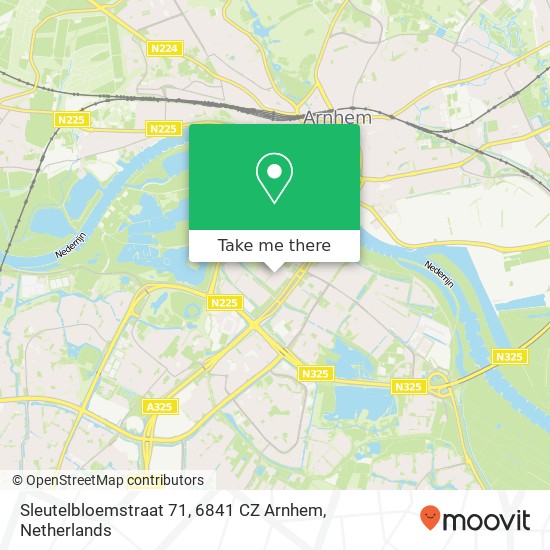 Sleutelbloemstraat 71, 6841 CZ Arnhem map