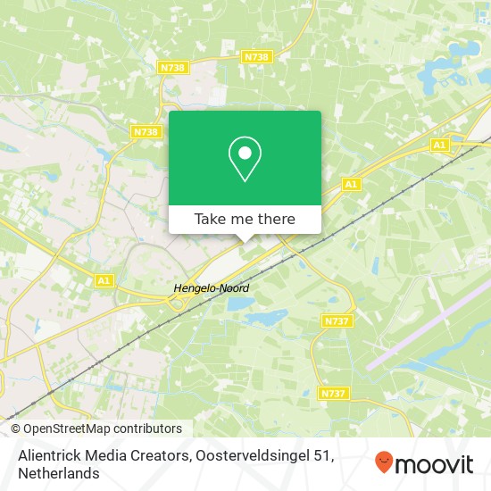 Alientrick Media Creators, Oosterveldsingel 51 Karte