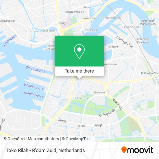 Toko Rilah - R'dam Zuid map
