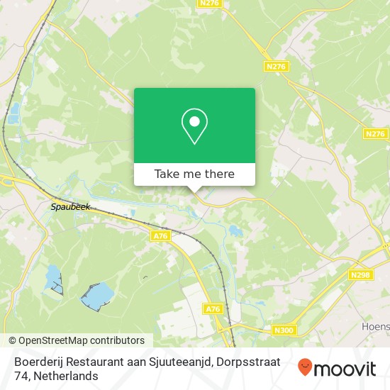 Boerderij Restaurant aan Sjuuteeanjd, Dorpsstraat 74 map