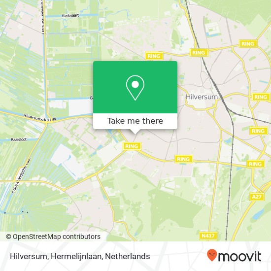 Hilversum, Hermelijnlaan Karte