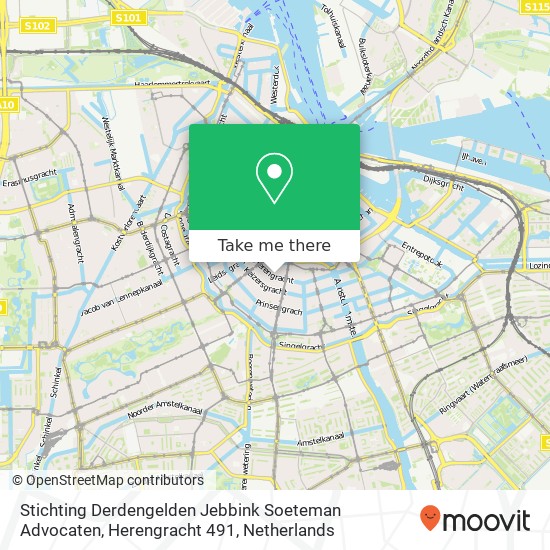 Stichting Derdengelden Jebbink Soeteman Advocaten, Herengracht 491 map