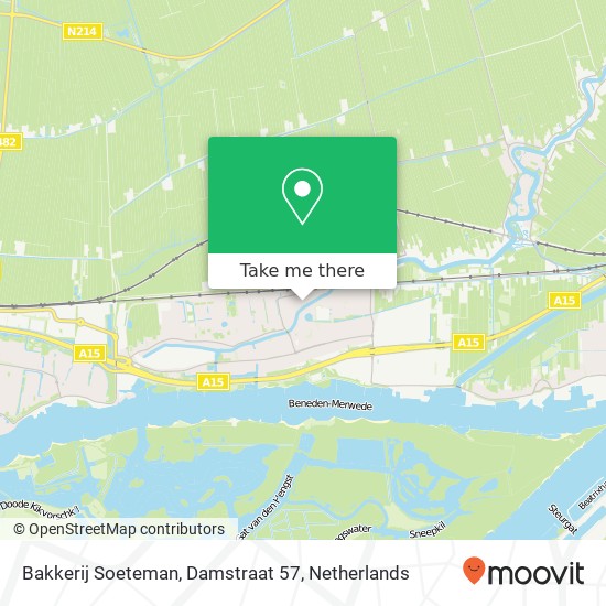 Bakkerij Soeteman, Damstraat 57 map