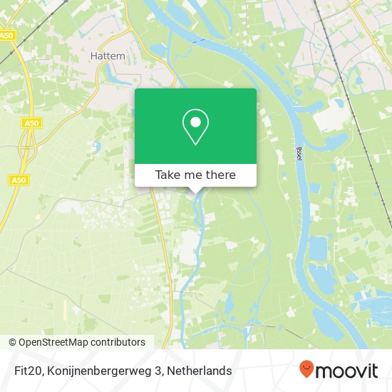 Fit20, Konijnenbergerweg 3 Karte