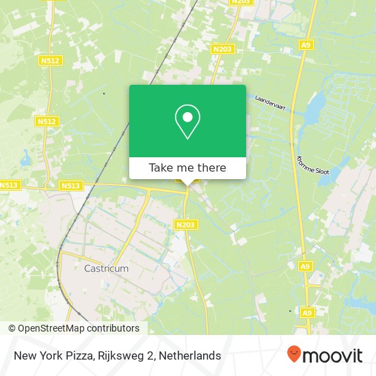 New York Pizza, Rijksweg 2 map