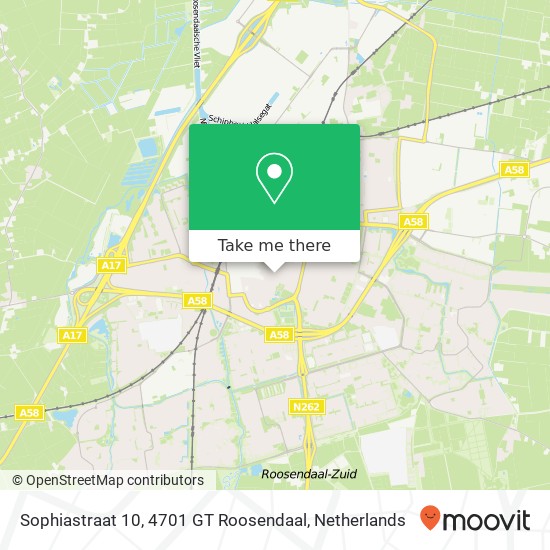 Sophiastraat 10, 4701 GT Roosendaal map