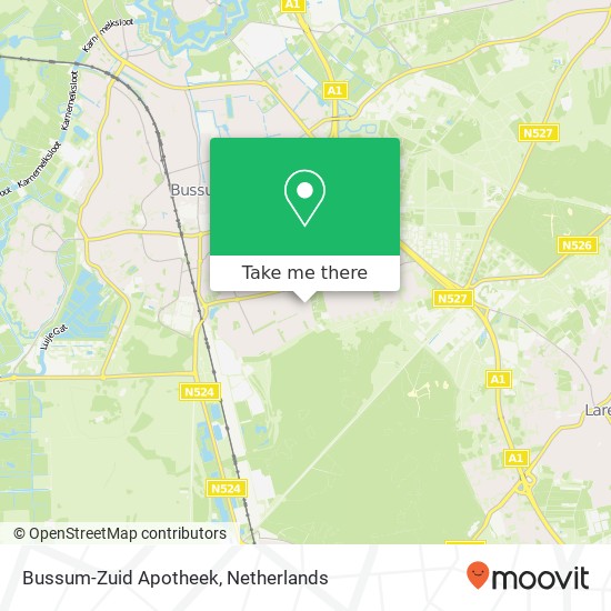 Bussum-Zuid Apotheek map