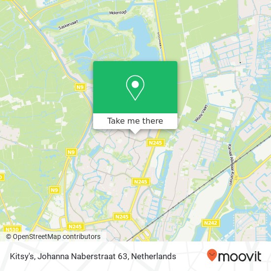 Kitsy's, Johanna Naberstraat 63 map