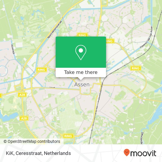 KiK, Ceresstraat map