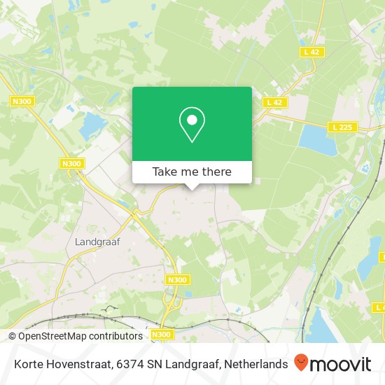 Korte Hovenstraat, 6374 SN Landgraaf map