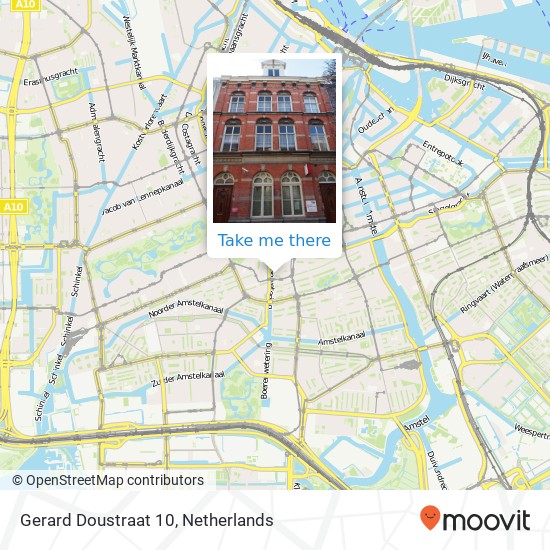 Gerard Doustraat 10, 1072 VP Amsterdam Karte