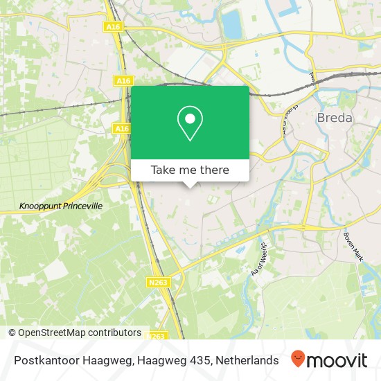 Postkantoor Haagweg, Haagweg 435 map