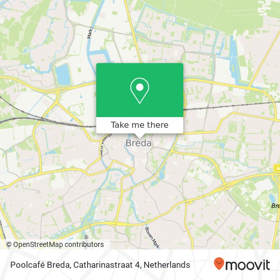 Poolcafé Breda, Catharinastraat 4 map