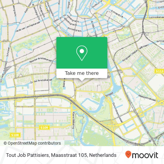 Tout Job Pattisiers, Maasstraat 105 map