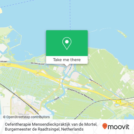 Oefentherapie Mensendieckpraktijk van de Mortel, Burgemeester de Raadtsingel map