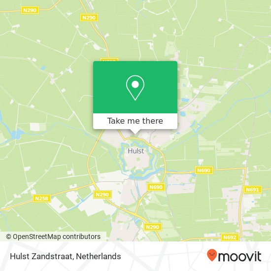 Hulst Zandstraat map
