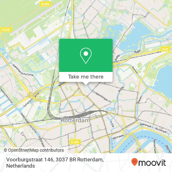 Voorburgstraat 146, 3037 BR Rotterdam map