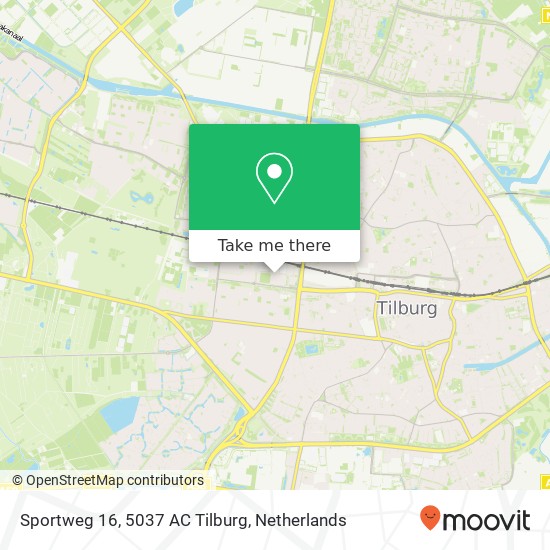 Sportweg 16, 5037 AC Tilburg map