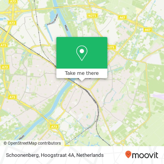 Schoonenberg, Hoogstraat 4A map