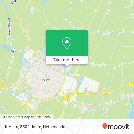 It Hiem, 8502 Joure map