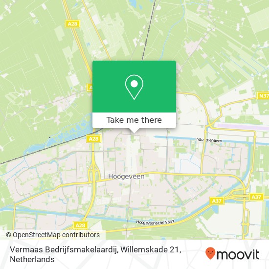 Vermaas Bedrijfsmakelaardij, Willemskade 21 map