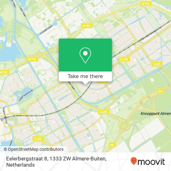 Eelerbergstraat 8, 1333 ZW Almere-Buiten map