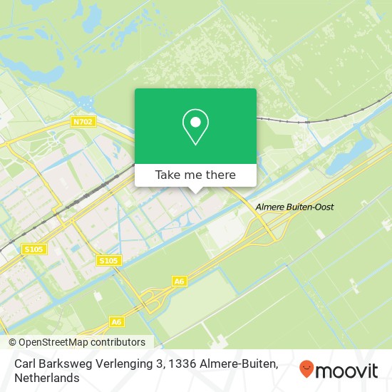 Carl Barksweg Verlenging 3, 1336 Almere-Buiten map