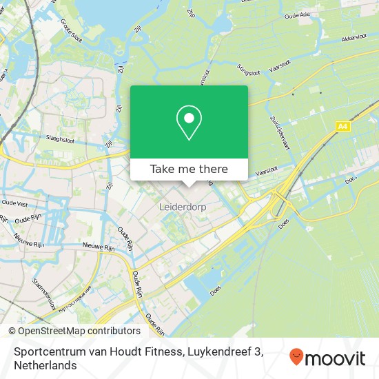 Sportcentrum van Houdt Fitness, Luykendreef 3 map
